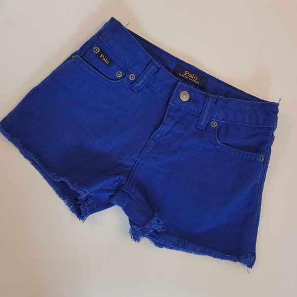 Polo Ralph Lauren Jean Shorts Sz 3 4 6 6X Blue - Picture 1 of 8